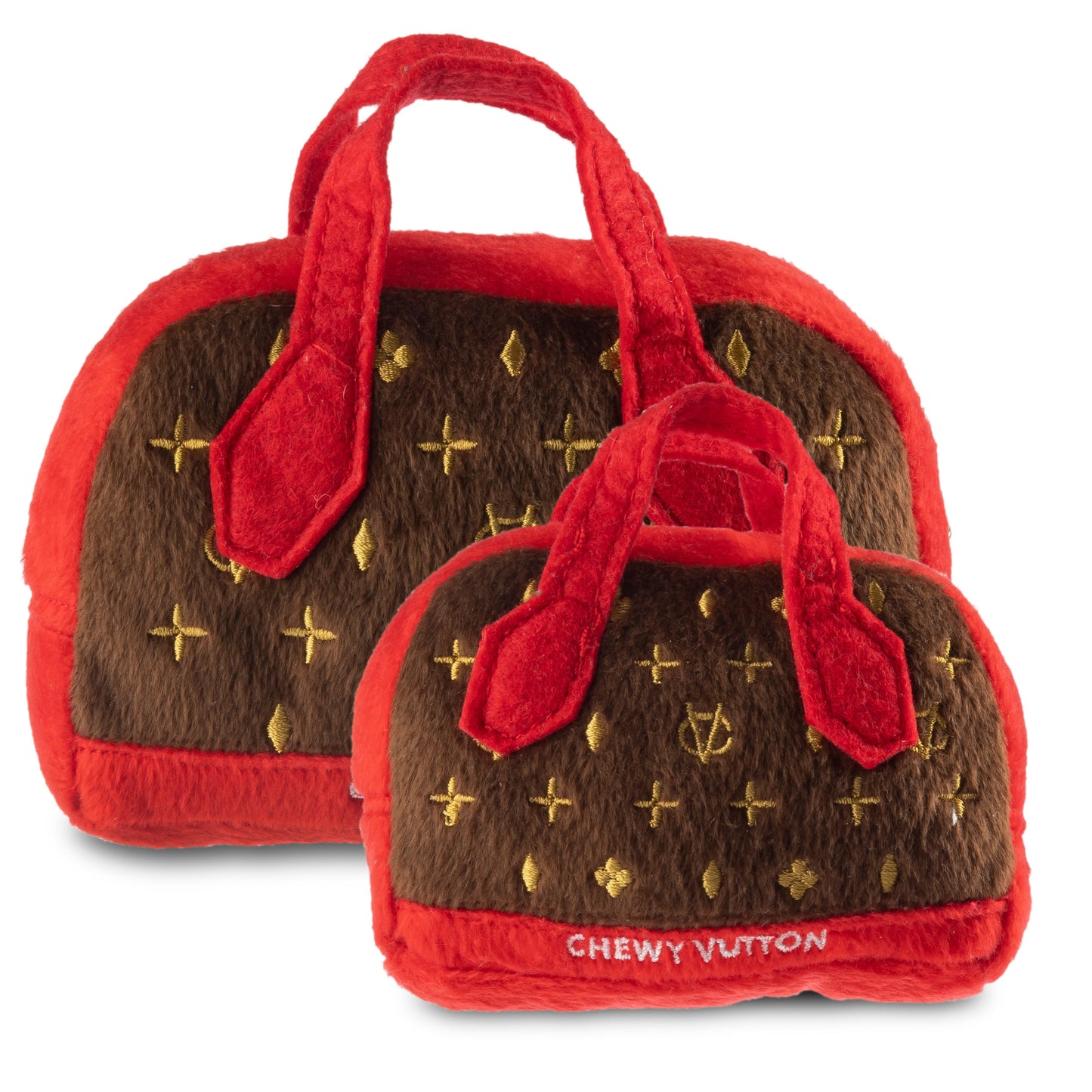 Chewy Vuiton Posh Purse (Red Trim) - Large