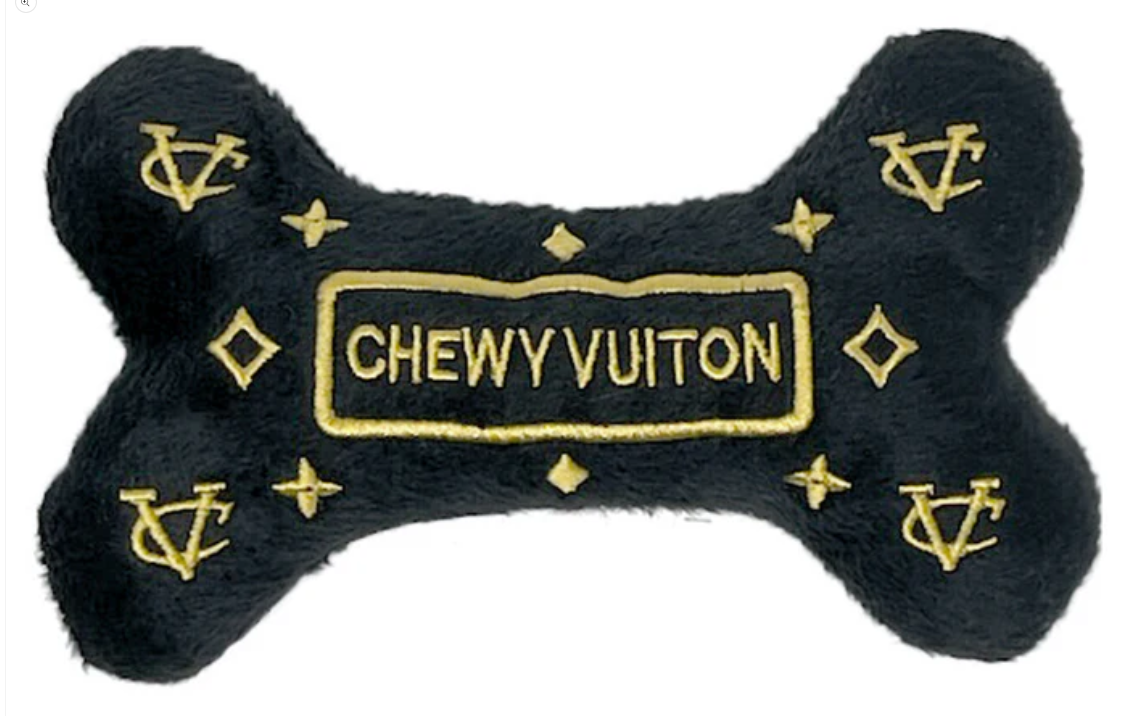 Chewy Vuiton Noir Bone Large